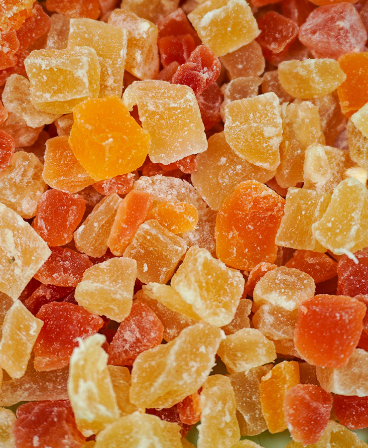 dried food bites, ananas, pineapple, papaya, isopod food, millipede food, roaches food, for sale, available, in stock