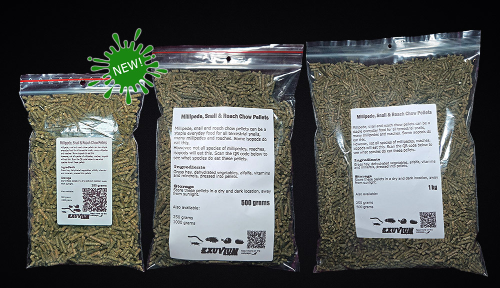 millipede, snail, roach chow, millipede food, snail food, roach food