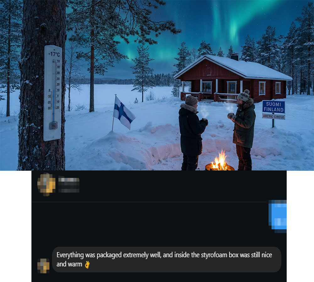 shipping invertebrates during winter; triple frost protection for invertebrates and reptiles