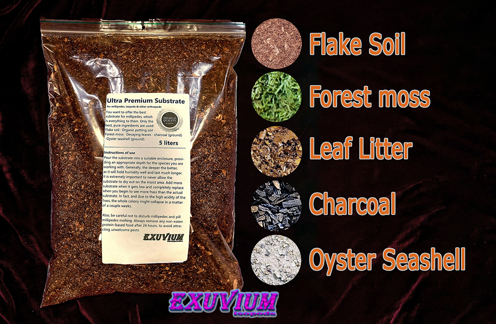 ultra premium substrate for millipedes, isopods, snails and other arthropods, for sale